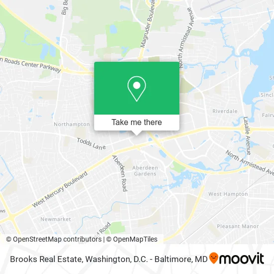 Brooks Real Estate map