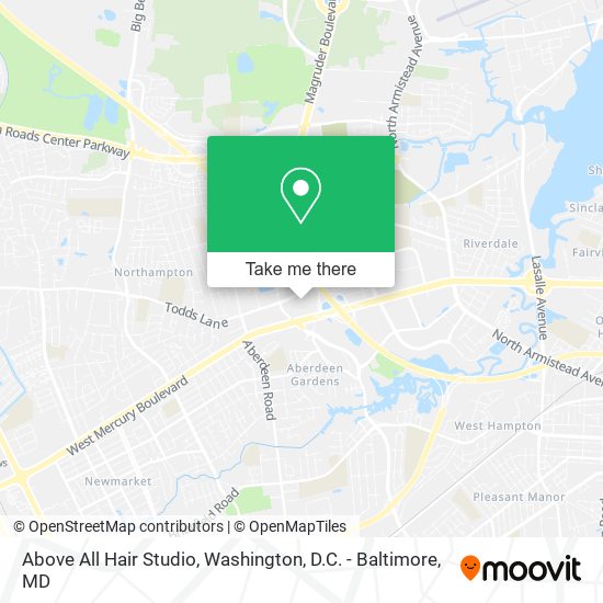 Mapa de Above All Hair Studio