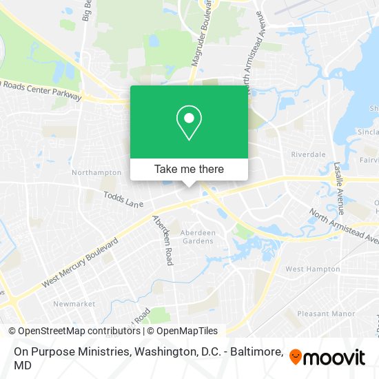 Mapa de On Purpose Ministries