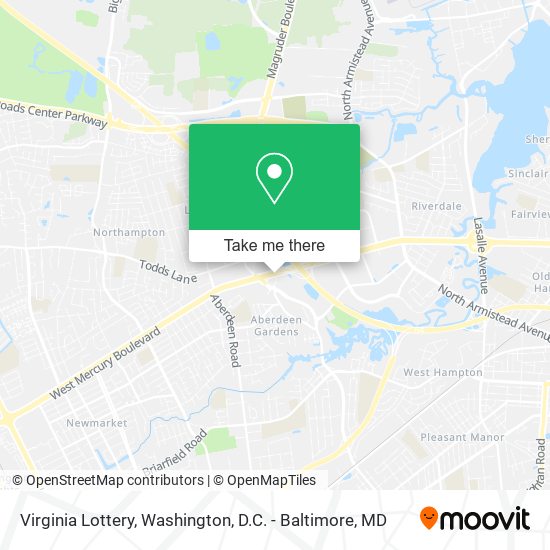 Mapa de Virginia Lottery