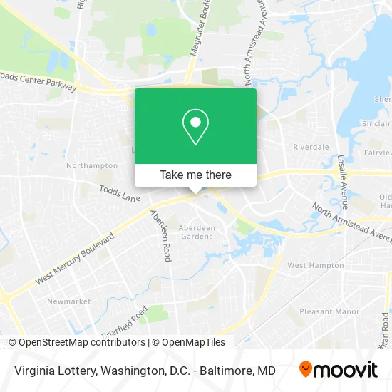 Virginia Lottery map