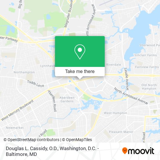 Douglas L. Cassidy, O.D. map