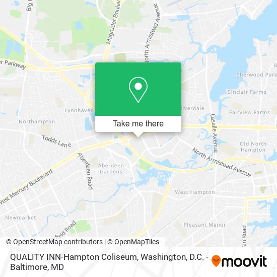 QUALITY INN-Hampton Coliseum map