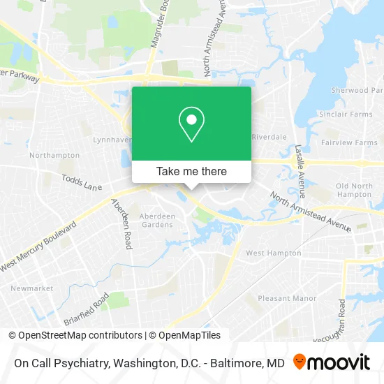 On Call Psychiatry map