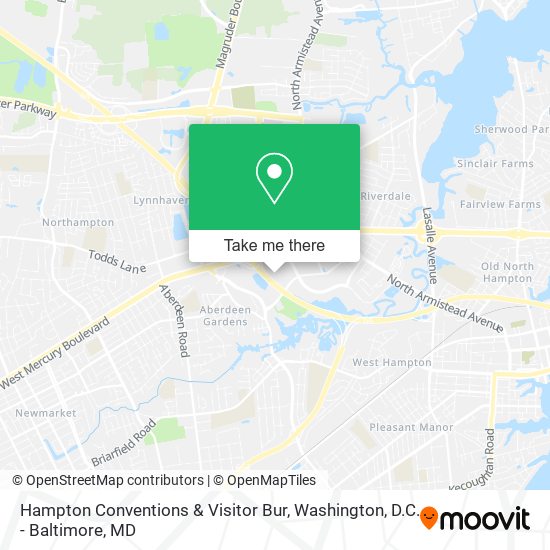 Mapa de Hampton Conventions & Visitor Bur
