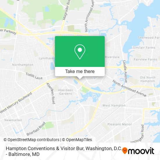 Hampton Conventions & Visitor Bur map