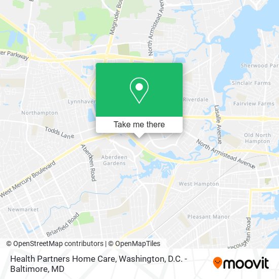 Health Partners Home Care map