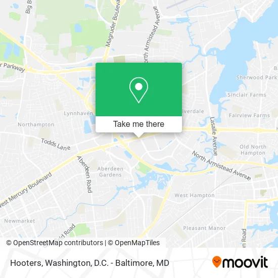Hooters map