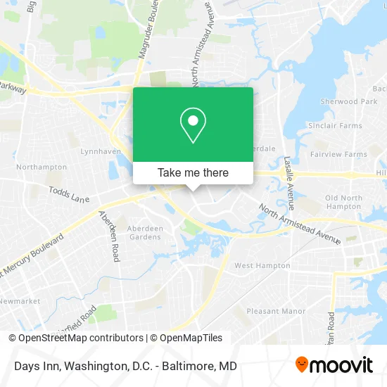 Days Inn map