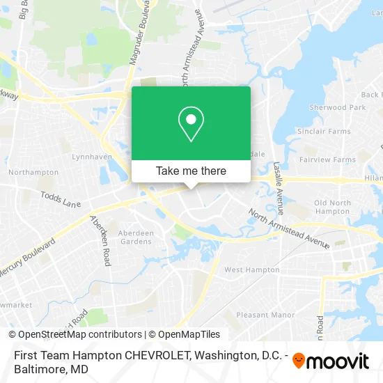 First Team Hampton CHEVROLET map