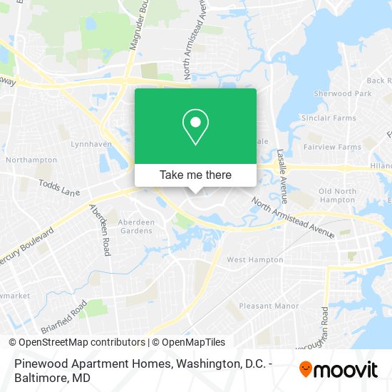 Pinewood Apartment Homes map