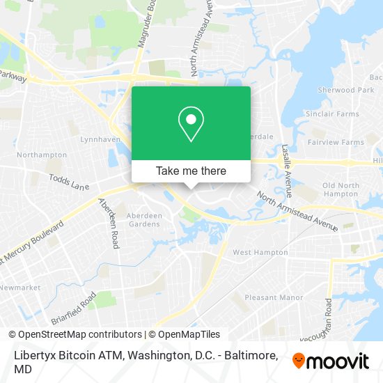 Mapa de Libertyx Bitcoin ATM
