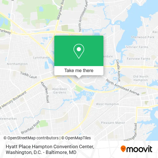 Hyatt Place Hampton Convention Center map