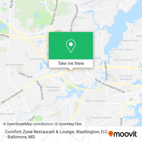 Comfort Zone Restaurant & Lounge map