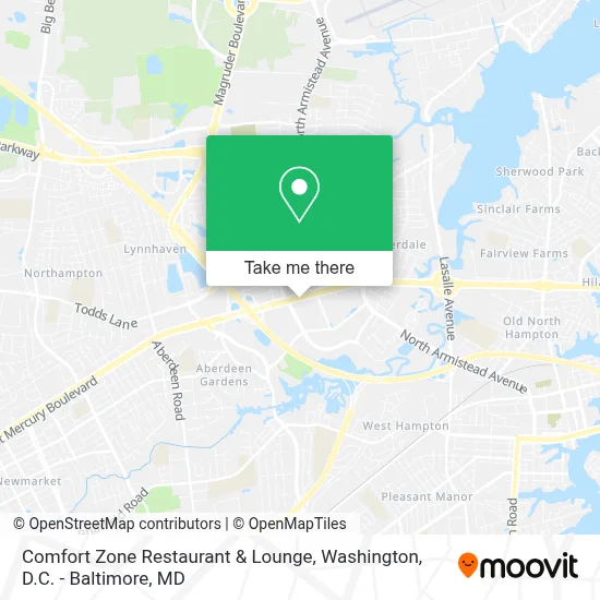 Comfort Zone Restaurant & Lounge map
