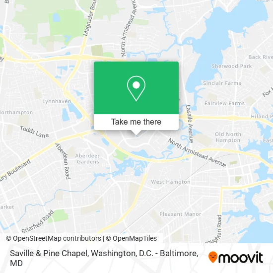 Saville & Pine Chapel map