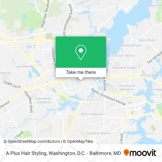 A Plus Hair Styling map