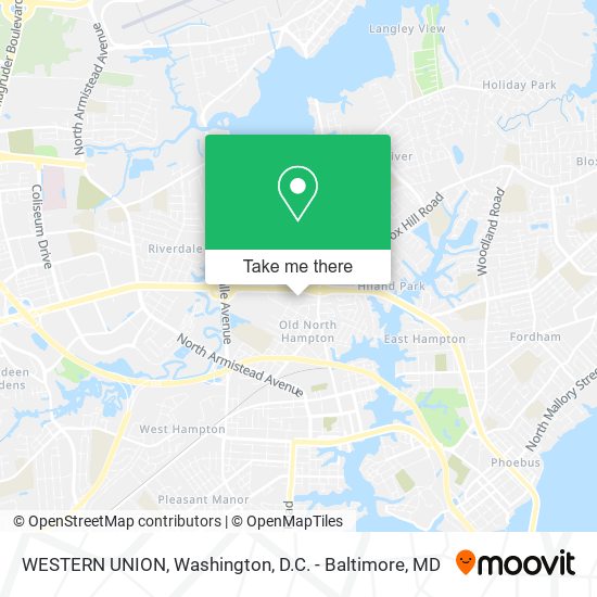 WESTERN UNION map
