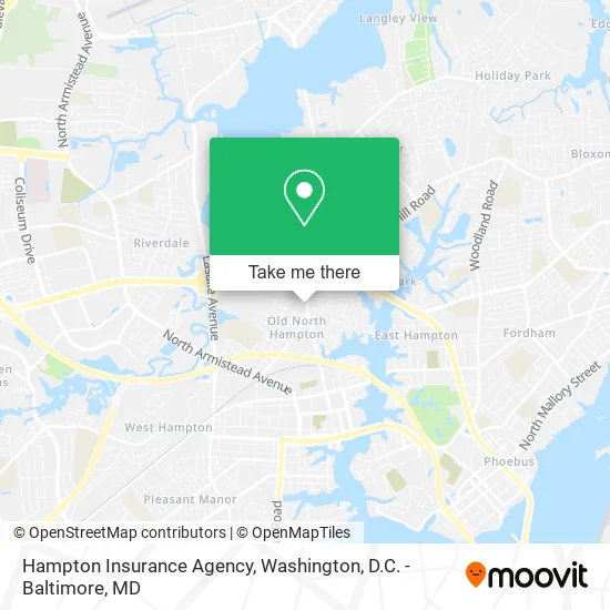 Hampton Insurance Agency map