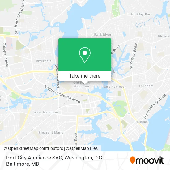 Port City Appliance SVC map