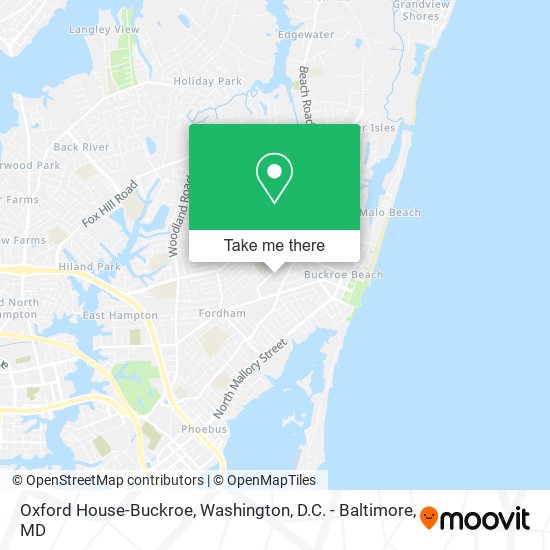 Mapa de Oxford House-Buckroe