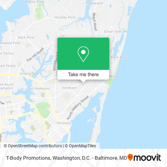 T-Body Promotions map