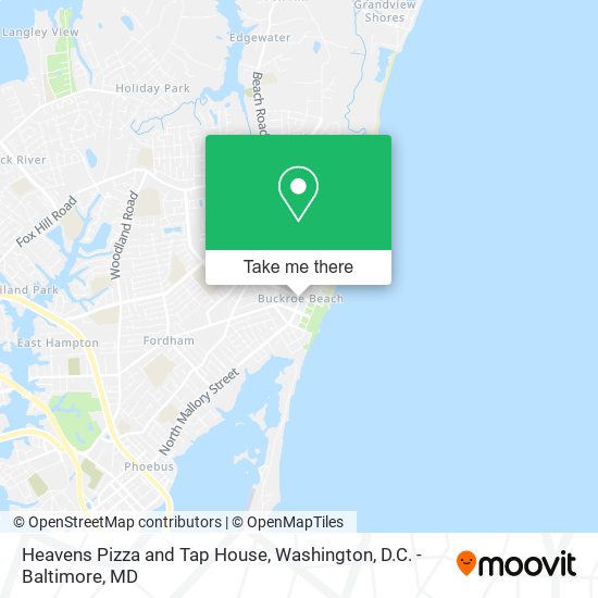 Mapa de Heavens Pizza and Tap House