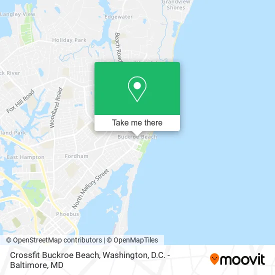 Crossfit Buckroe Beach map