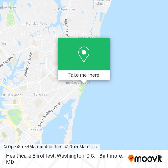 Healthcare Enrollfest map
