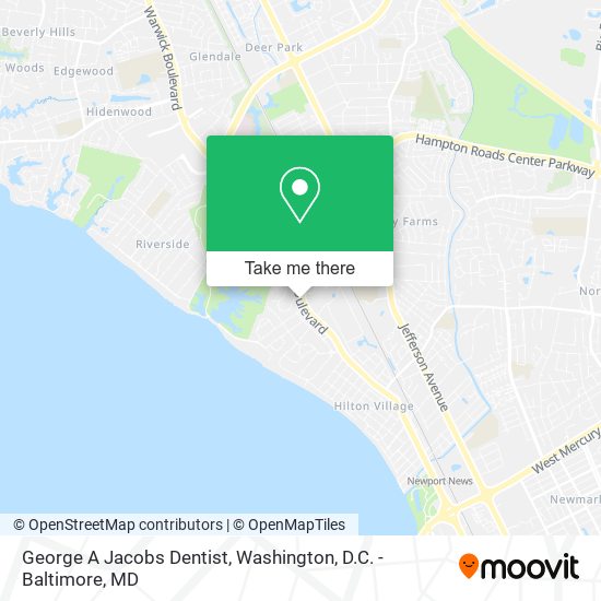 George A Jacobs Dentist map