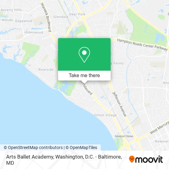 Mapa de Arts Ballet Academy