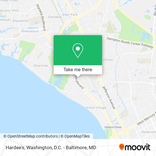 Hardee's map