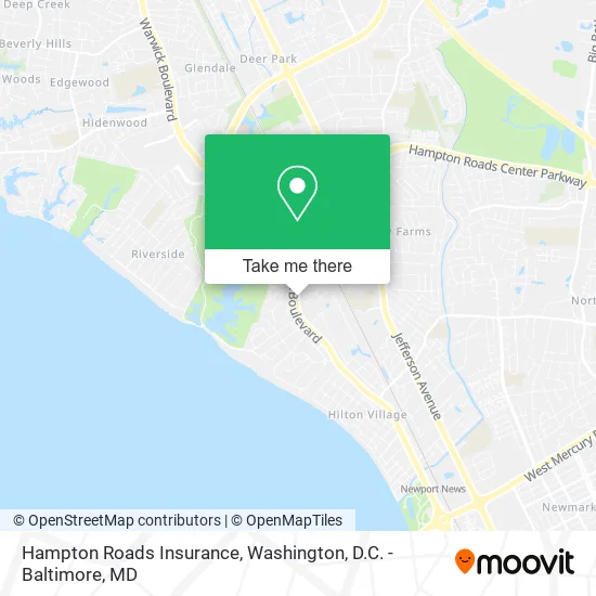 Hampton Roads Insurance map