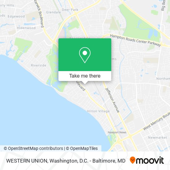WESTERN UNION map