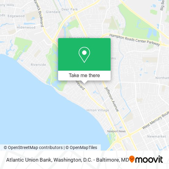 Atlantic Union Bank map