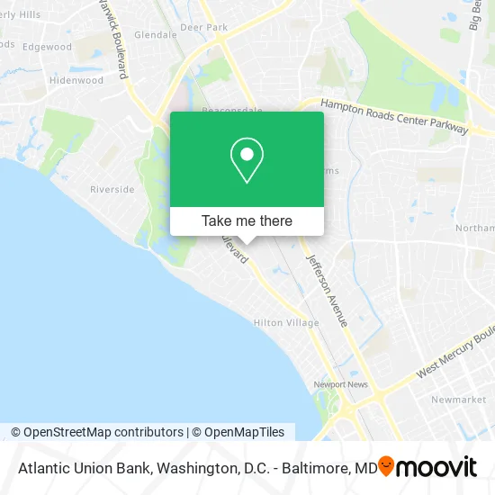 Mapa de Atlantic Union Bank