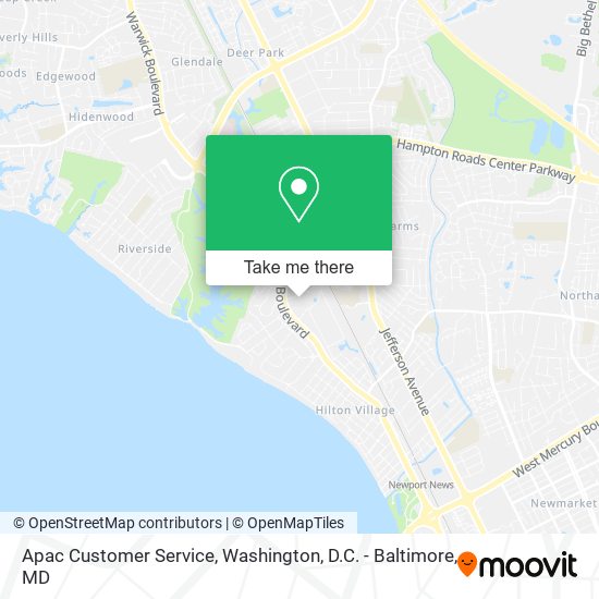 Mapa de Apac Customer Service