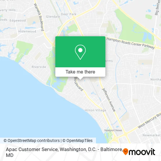 Mapa de Apac Customer Service