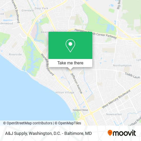 Mapa de A&J Supply