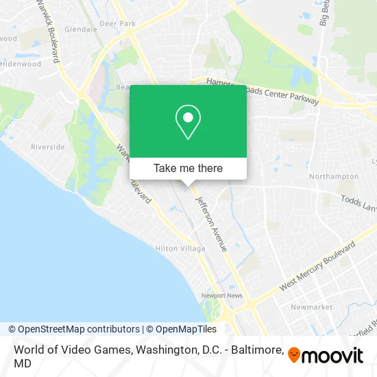 World of Video Games map