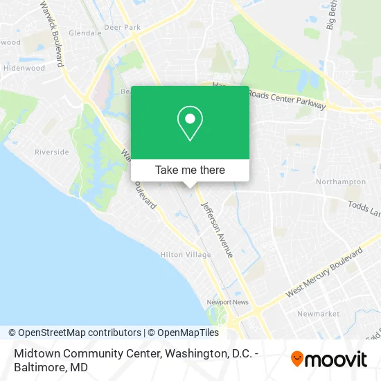 Midtown Community Center map