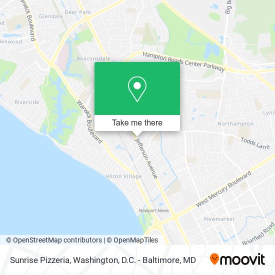 Sunrise Pizzeria map