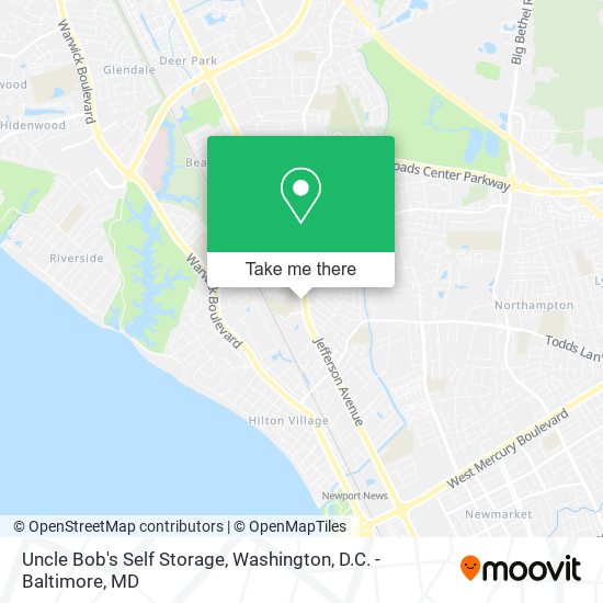 Mapa de Uncle Bob's Self Storage