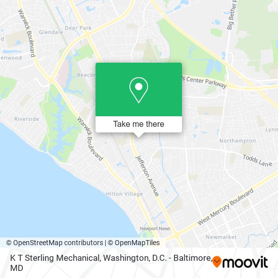 K T Sterling Mechanical map