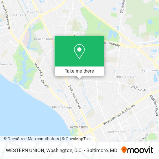 Mapa de WESTERN UNION