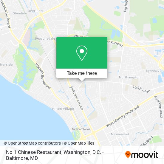 Mapa de No 1 Chinese Restaurant