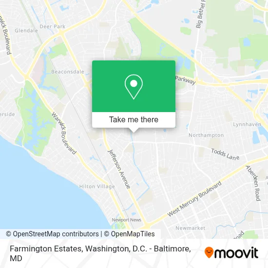 Farmington Estates map