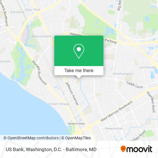 Mapa de US Bank