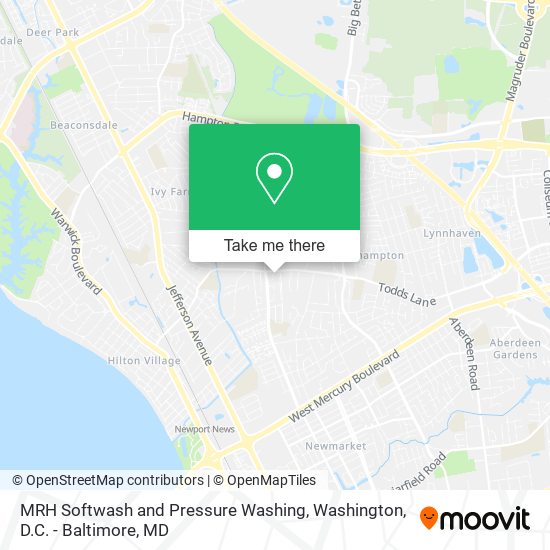MRH Softwash and Pressure Washing map