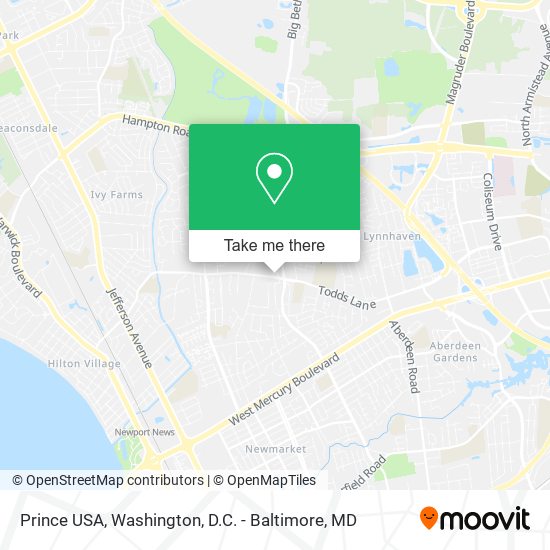 Mapa de Prince USA